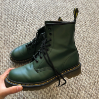 Ботинки Dr Martens 1460 SMOOTH зеленые