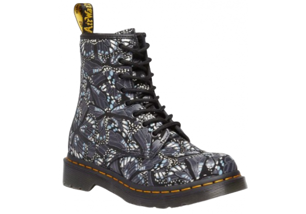 Ботинки Dr. Martens 1460 Butterfly Print Lace Up Grey