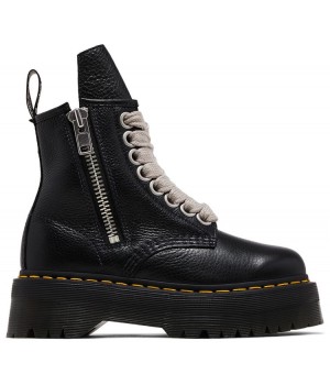 Dr. Martens x Rick Owens 1460 Quad Sole Jumbo Strobe Lace Boot Black