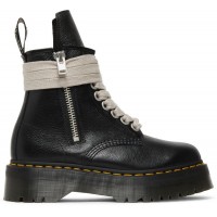 Dr. Martens x Rick Owens Strobe 1460 Quad Sole Jumbo Lace Boot Black