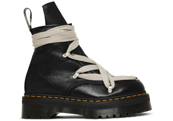 Rick Owens x Dr. Martens 1460 Quad Sole Pentagram Jumbo Lace Boot Black