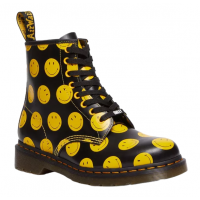 Dr Martens 1460 Yellow Smiley Black