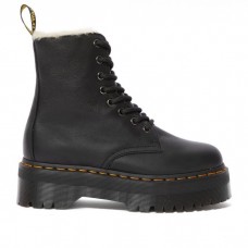 Dr Martens 1460 Jadon с мехом черные на платформе