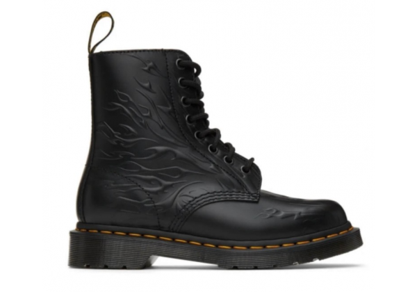 Ботинки Dr. Martens 1460 Flames Emboss Black